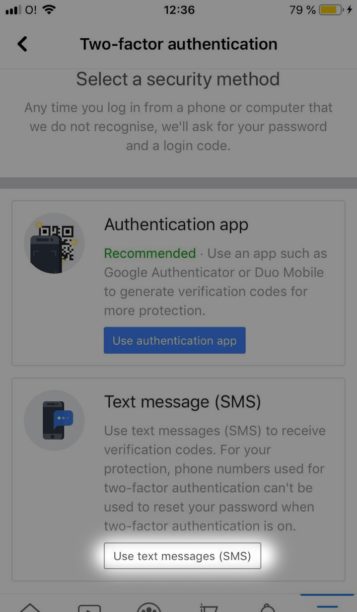turn off 2 step verification facebook